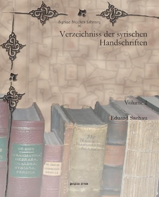 Book cover for Verzeichniss der syrischen Handschriften