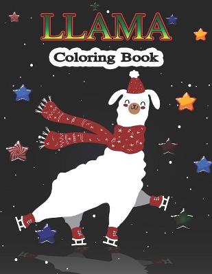 Book cover for Llama Coloring Book