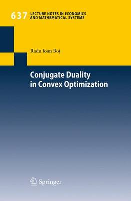 Book cover for Conjugate Duality in Convex Optimization