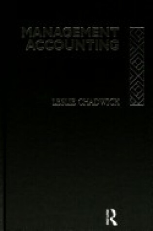 Cover of Management Accounting