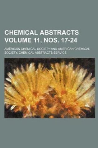 Cover of Chemical Abstracts Volume 11, Nos. 17-24