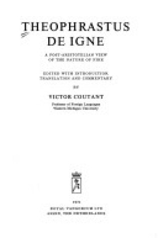 Cover of de Igne