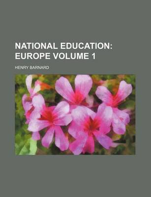 Book cover for National Education Volume 1; Europe