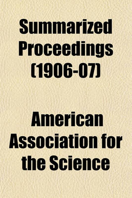 Book cover for Summarized Proceedings (1906-07)