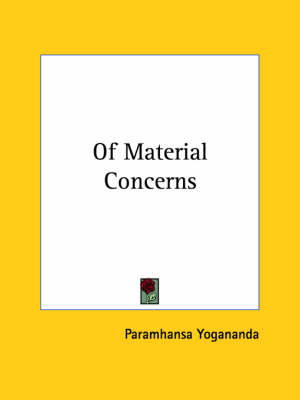 Book cover for Of Material Concerns