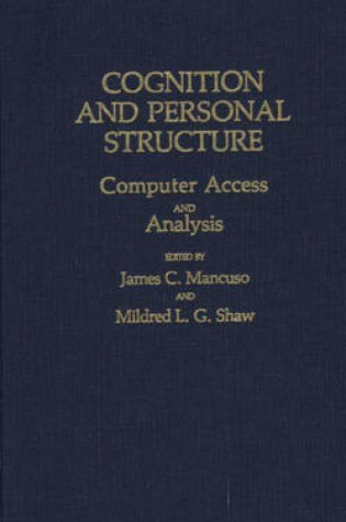 Cover of Cognition and Personal Structure