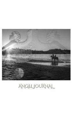 Book cover for Angelic Angels Equestrian Beach themed Blank page Journal