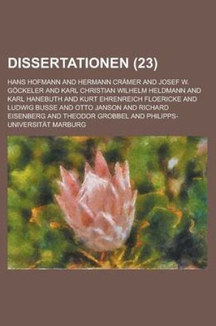 Cover of Dissertationen (23 )