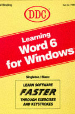 Cover of Learning Word 6 for Windows