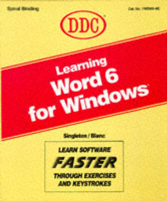 Cover of Learning Word 6 for Windows