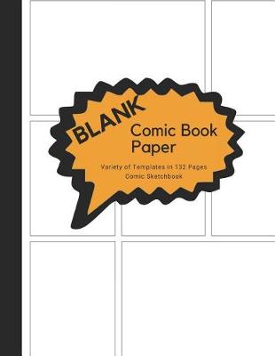 Book cover for Blank Comic Book Paper