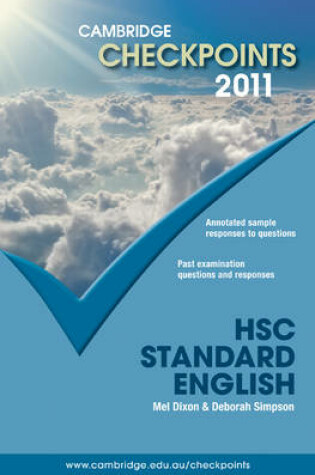 Cover of Cambridge Checkpoints HSC Standard English 2011