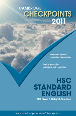 Book cover for Cambridge Checkpoints HSC Standard English 2011
