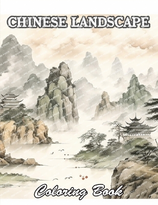 Book cover for Chinese Landscape Coloring Book