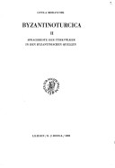 Cover of Byzantinoturcica, Volume 2 Sprachreste der Turkvoelker in den byzantinischen Quellen