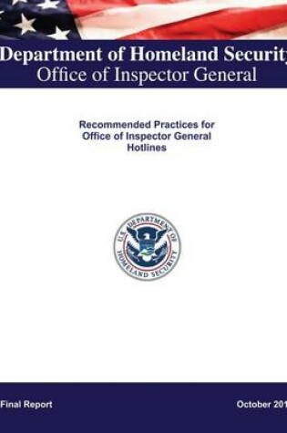 Cover of Recommended Practices for Office of Inspector General Hotlines