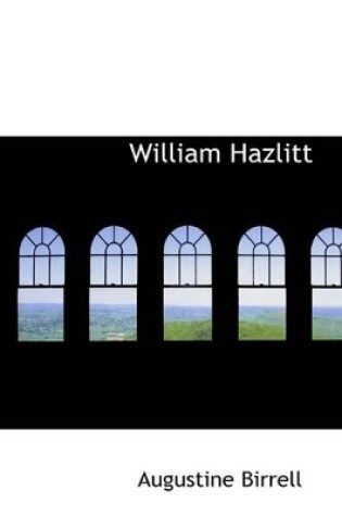 Cover of William Hazlitt