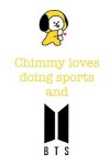 Book cover for Chimmy loves doing sports and BTS