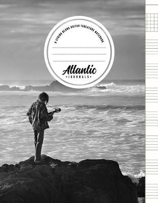 Cover of 6 String Blank Guitar Tablature Notebook - Staring at the Sea