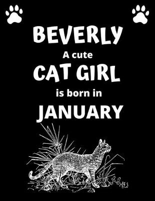 Book cover for BEVERLY a cute cat girl is born in January