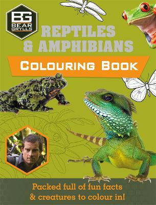Book cover for Bear Grylls Colouring Books: Reptiles