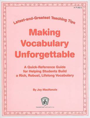 Book cover for Making Vocabulary Unforgettable