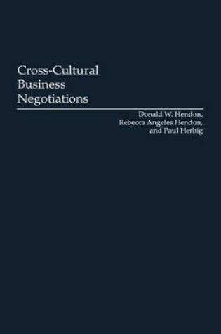 Cover of Cross-Cultural Business Negotiations