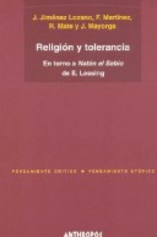 Cover of Religion y Tolerancia