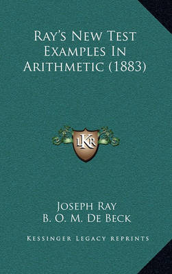 Book cover for Ray's New Test Examples in Arithmetic (1883)