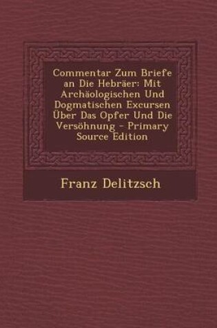 Cover of Commentar Zum Briefe an Die Hebraer