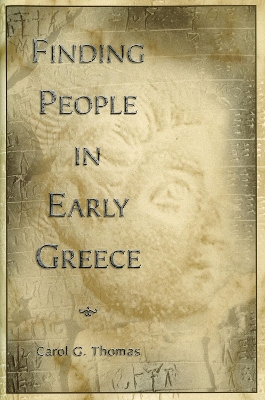 Book cover for Finding People in Early Greece