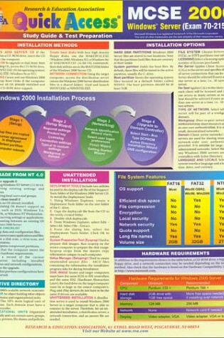 Cover of MCSE Windows 2000 Server, Exam 70-215 Quick Access