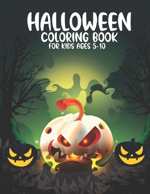 Book cover for Halloween Coloring Book For Kids Ages 5-10