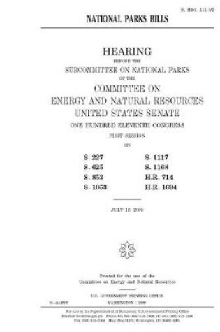 Cover of National parks bills