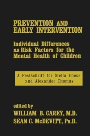 Cover of Prevention And Early Intervention