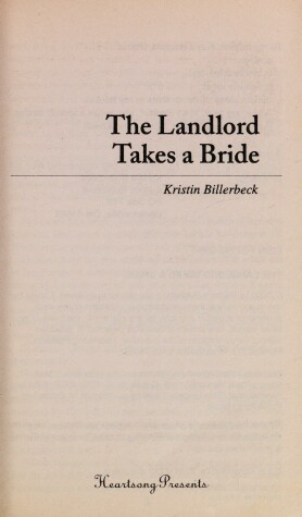 Book cover for The Landlord Takes a Bride