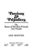 Book cover for Passions & Prejudices