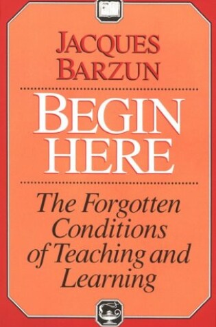 Cover of Begin Here