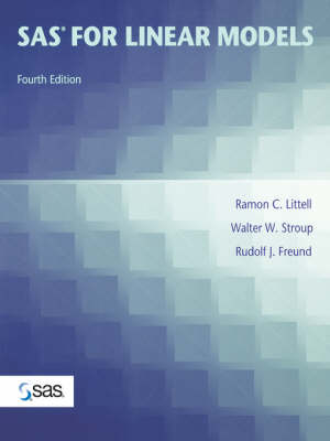 Book cover for SAS for Linear Models