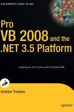 Cover of Pro VB 2008 and the .Net Platform