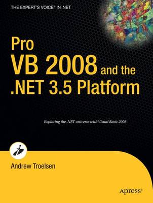 Book cover for Pro VB 2008 and the .Net Platform