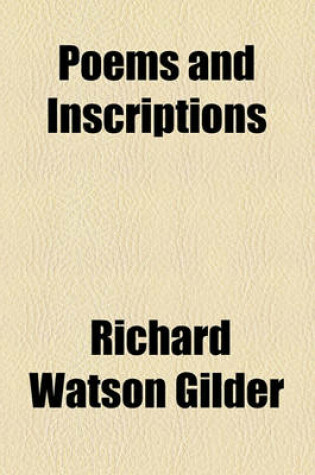 Cover of Poems and Inscriptions