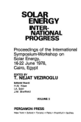 Cover of Solar Energy