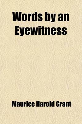 Book cover for Words by an Eyewitness; The Struggle in Natal