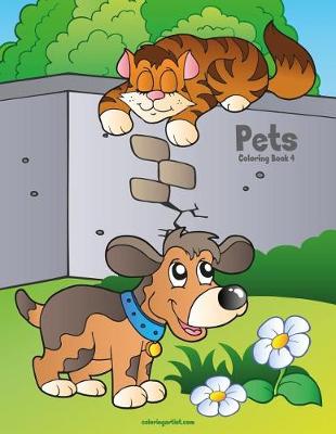 Book cover for Pets Coloring Book 4