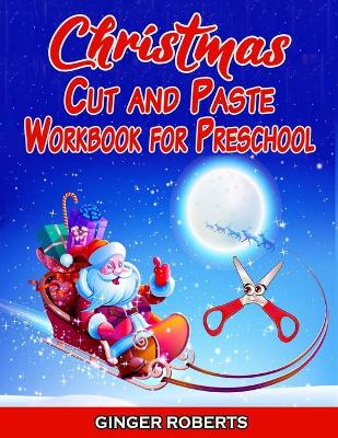 Book cover for Christmas Cut and Paste Workbook for Preschool