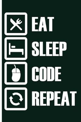 Book cover for Eat Sleep Code Repeat Programmer's Notes