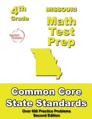 Book cover for Missouri 4th Grade Math Test Prep