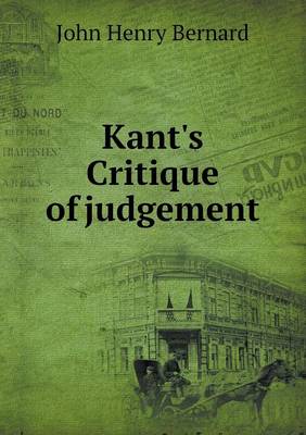 Book cover for Kant's Critique of judgement