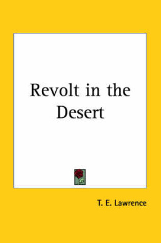 Cover of Revolt in the Desert (1927)